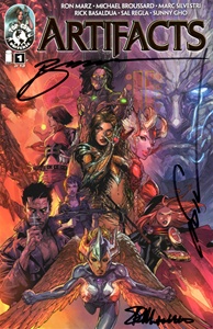 Artifacts #1F Gold Foil Edition- Signed: Marc Silvestri, Michael Broussard & Sheldon Mitchell